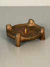 Vintage Bronze Candle Holder Mid Century 1960s