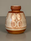 Soholm Stentoft Vase 1960s Cream Cinnamon Ceramic - Image 2