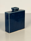 Studtokeramik Vintage Vase Minimalist 1960s Dark Blue Ceramic