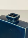 Studtokeramik Vintage Vase Minimalist 1960s Dark Blue Ceramic - Image 5
