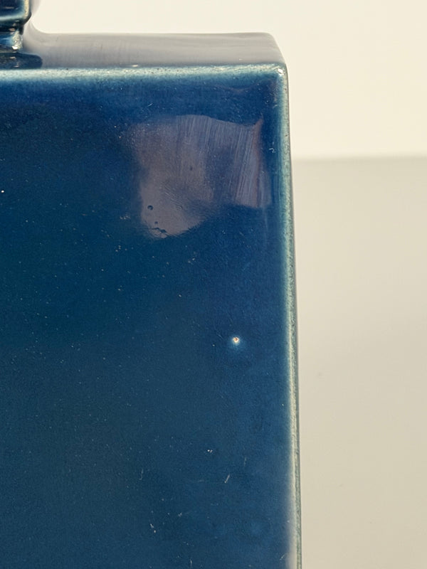 Studtokeramik Vintage Vase Minimalist 1960s Dark Blue Ceramic - Image 7