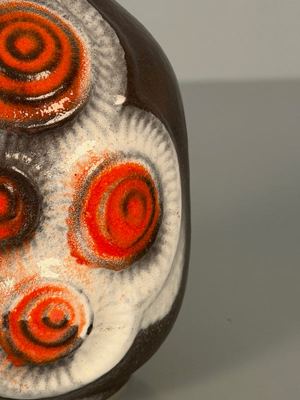 Bay Keramik Vase Handle Vase 60s Op Art Decor 85-17 - Image 7