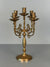 Vintage Massive Brass Candle Holder Candelabra 1960s