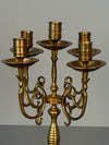 Vintage Massive Brass Candle Holder Candelabra 1960s - Image 3