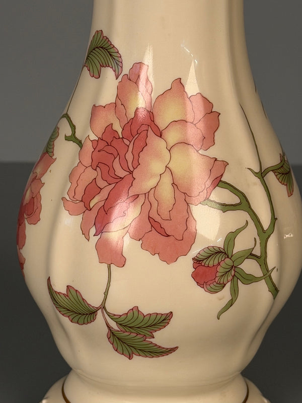 Rosenthal Selb Vase Rigoletto Pompadour 1940s Cream Pink Porcelain - Image 3
