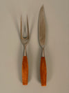 Dansk Designs Germany Vintage Carving Set Teak Wood 1960s - Image 3
