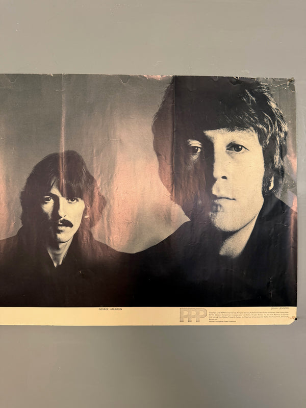 Original Vintage Beatles Poster 1967 Richard Avedon 60s - Image 3