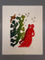Heinz Stein Art Print Baumblüte IV 1970s Green Red Paper