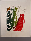 Heinz Stein Art Print Baumblüte IV 1970s Green Red Paper - Image 2