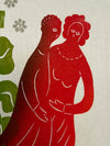 Heinz Stein Art Print Baumblüte IV 1970s Green Red Paper - Image 7