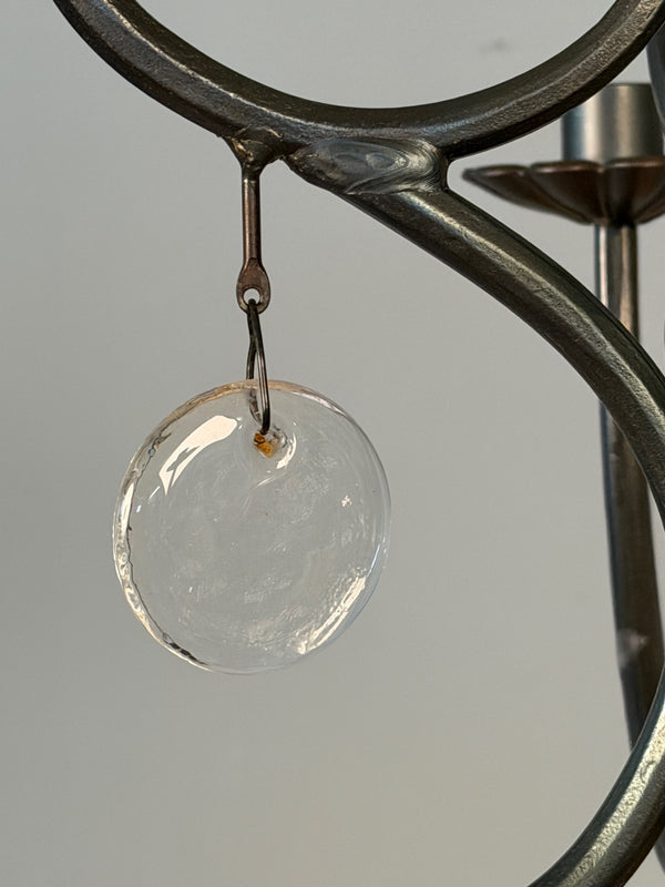 Boda Smide Candle Chandelier Duvan 1960s Silver Glass - Image 5