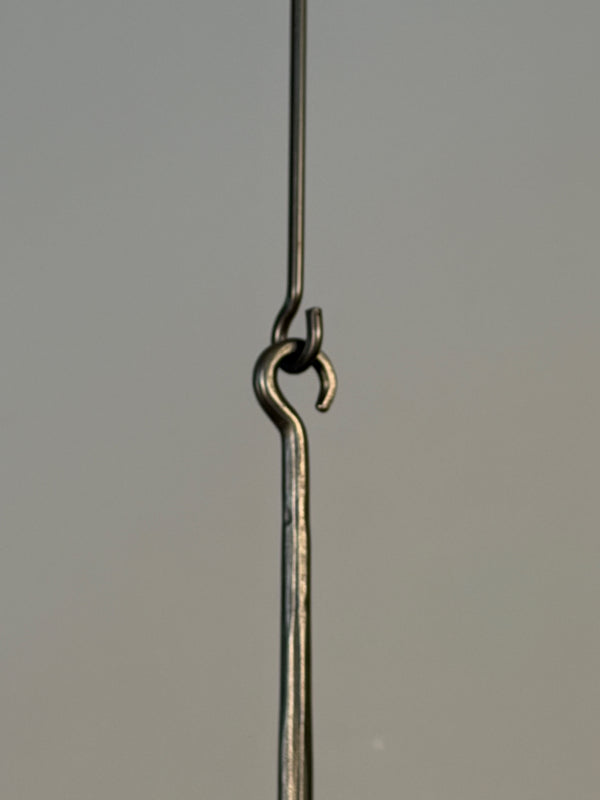 Boda Smide Candle Chandelier Duvan 1960s Silver Glass - Image 9