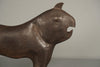 Vintage metal figure sculpture bull ox dog tin abstract 1950s - Photo 10